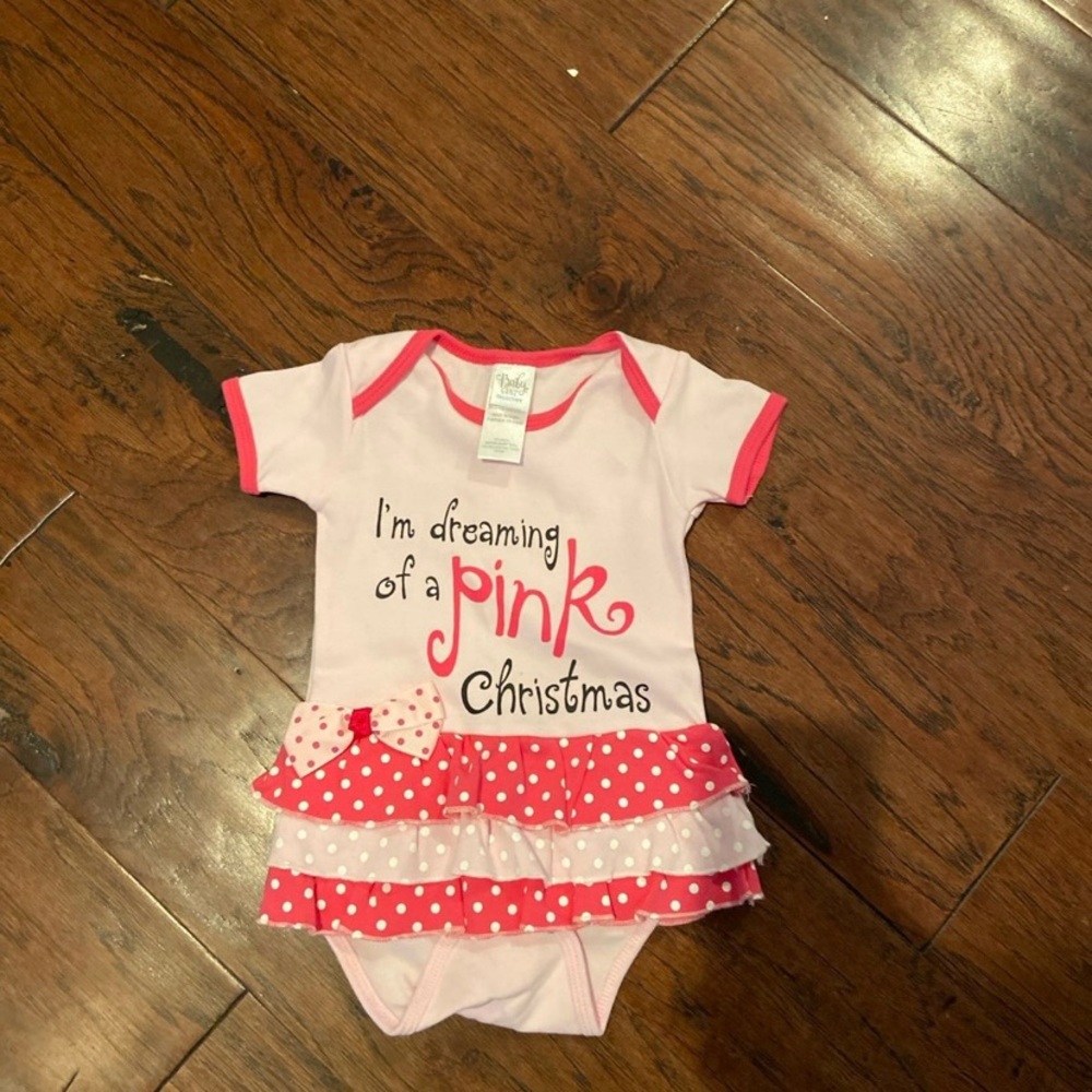 Baby girl onesie 3-6 months Christmas